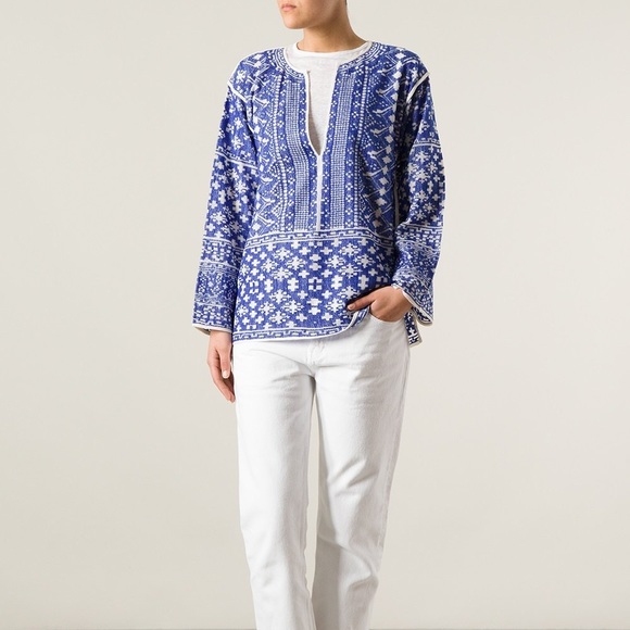 [Isabel Marant Etoile] Bloom Cotton Tunic Top - Picture 4 of 6
